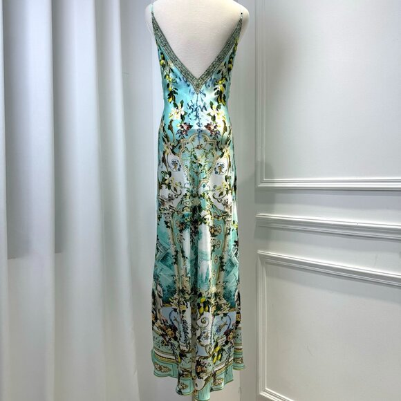CAMILLA + The White Lotus crystal-embellished printed silk maxi dress - Picture 11 of 13